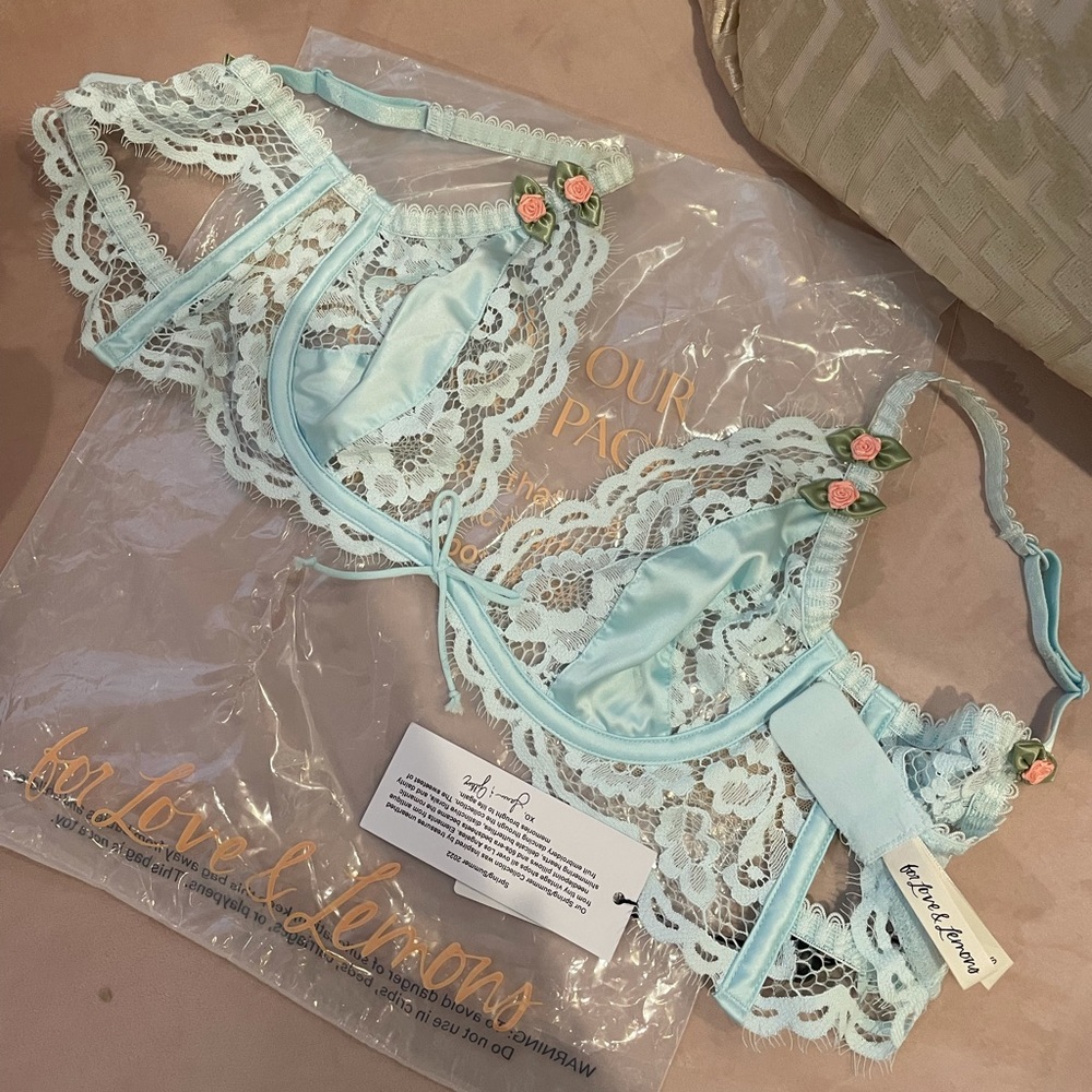 For Love and Lemons Embroidered Bralette